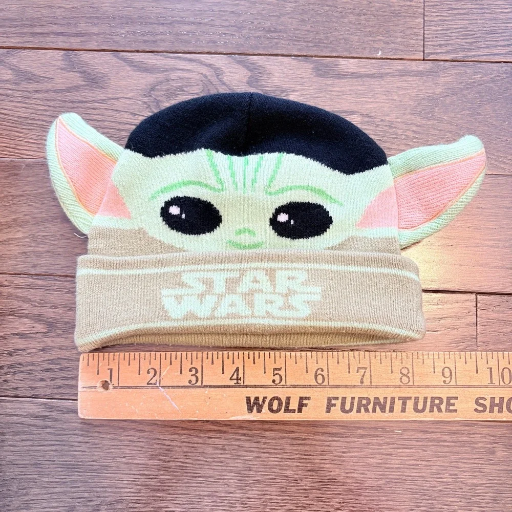 Kids Star Wars The Mandalorian Grogu Baby Yoda Beanie Hat With Ears‎ OSFM
